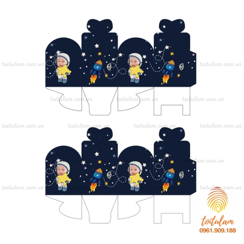 Hộp quà chủ đề phi hành gia (set 6)