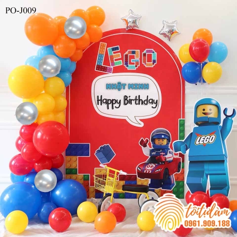 SET BÓNG TRANG TRÍ SINH NHẬT BÉ TRAI CHỦ ĐỀ SIÊU NHÂN, ANH HÙNG PO-J009