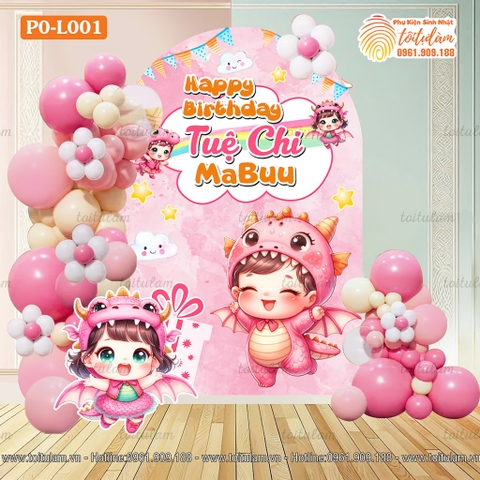 SET BÓNG SINH NHẬT CHO BÉ TUỔI RỒNG PO-L001