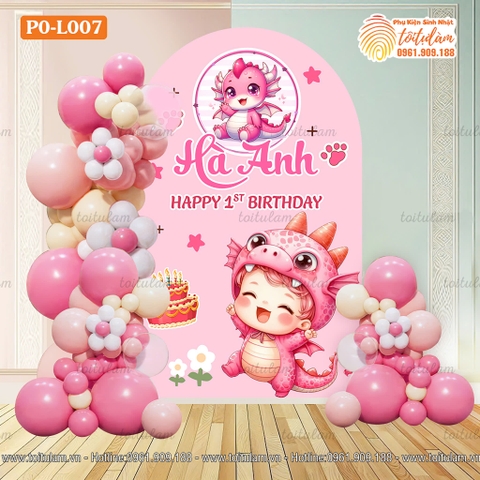 SET BÓNG SINH NHẬT CHO BÉ TUỔI RỒNG PO-L007