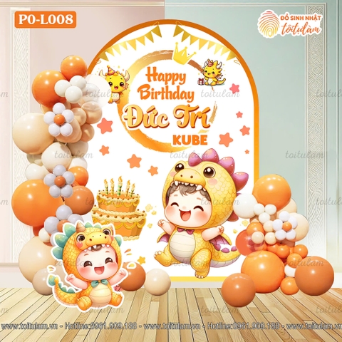SET BÓNG SINH NHẬT CHO BÉ TUỔI RỒNG PO-L008