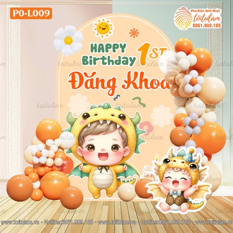 SET BÓNG SINH NHẬT CHO BÉ TUỔI RỒNG PO-L009