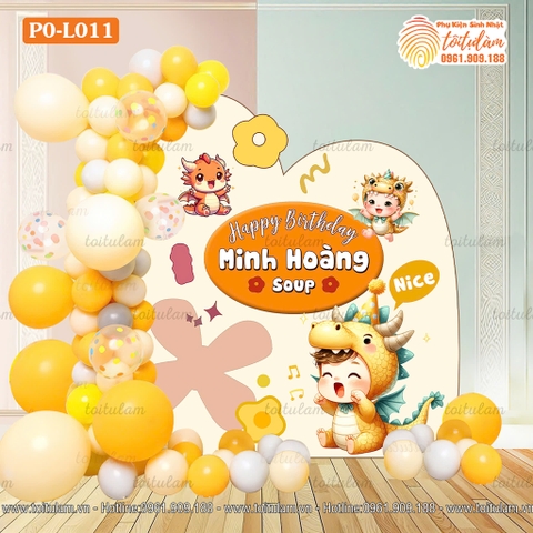 SET BÓNG SINH NHẬT CHO BÉ TUỔI RỒNG PO-L011