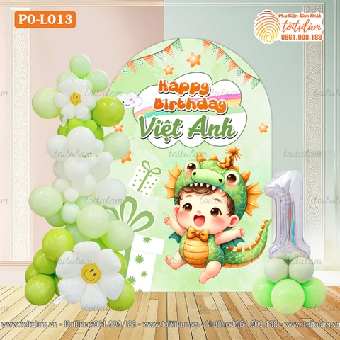 SET BÓNG SINH NHẬT CHO BÉ TUỔI RỒNG PO-L013