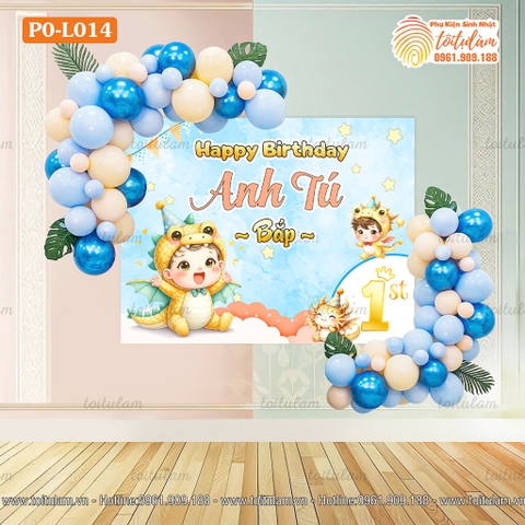SET BÓNG SINH NHẬT CHO BÉ TUỔI RỒNG PO-L014