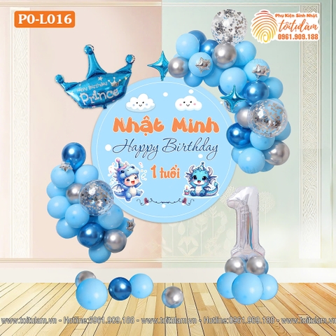 SET BÓNG SINH NHẬT CHO BÉ TUỔI RỒNG PO-L016