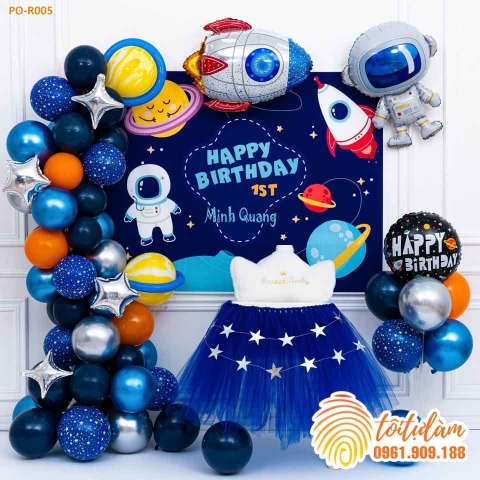SET BÓNG SINH NHẬT - CHỦ ĐỀ PHI HÀNH GIA PO-R005