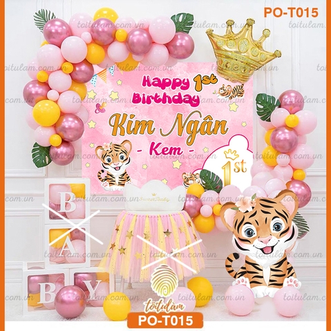 PHÔNG SINH NHẬT CHO BÉ TUỔI HỔ PO - T015
