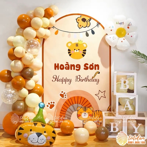 PHÔNG SINH NHẬT CHO BÉ TUỔI HỔ PO -T037