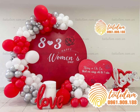 TRANG TRÍ TRỌN GÓI NGÀY QUỐC TẾ PHỤ NỮ 8/3 VÀ 20/10 - QTPN-04