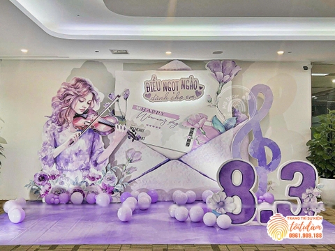 TRANG TRÍ TRỌN GÓI NGÀY QUỐC TẾ PHỤ NỮ 8/3 VÀ 20/10 - QTPN-17