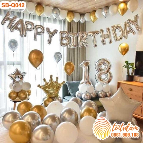 SET BÓNG TRANG TRÍ SINH NHẬT NGƯỜI LỚN SB-Q042