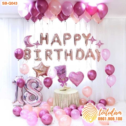 SET BÓNG TRANG TRÍ SINH NHẬT NGƯỜI LỚN SB-Q043