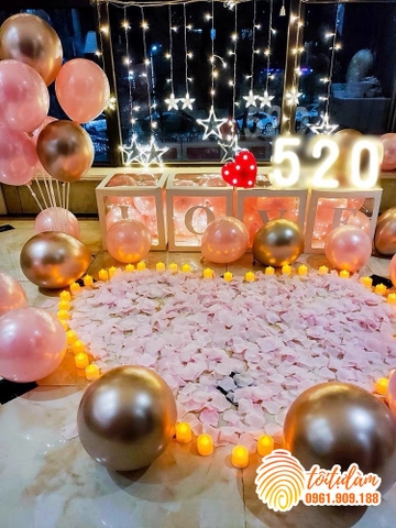 Set bóng trang trí Valentine SB-VT004