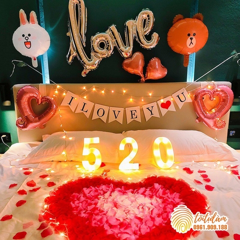 Set bóng trang trí Valentine SB-VT013