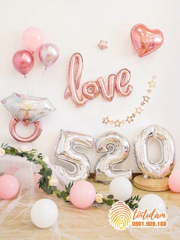 Set bóng trang trí Valentine SB-VT015