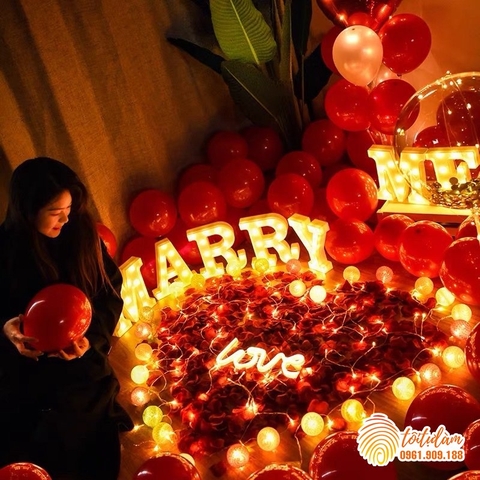 Set bóng trang trí Valentine SB-VT021