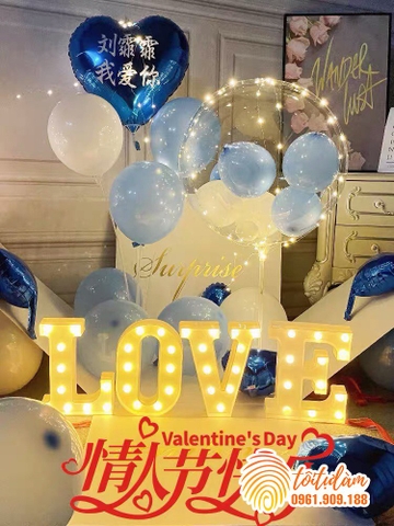 Set bóng trang trí Valentine SB-VT023