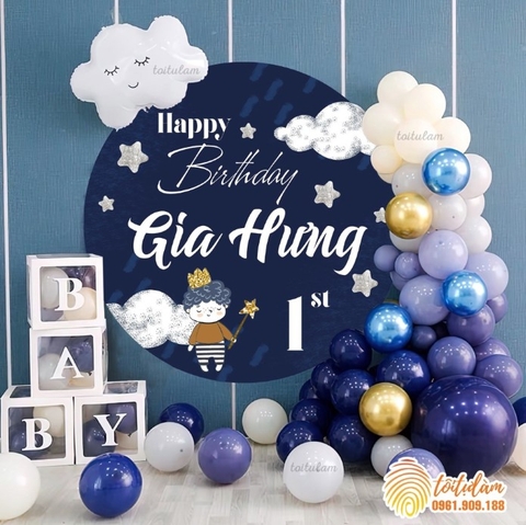 PHÔNG SINH NHẬT HÀN QUỐC PO -D003 CHO BÉ TRAI