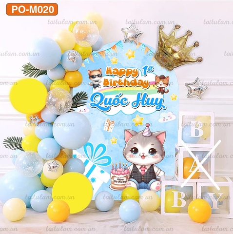 SET PHÔNG SINH NHẬT CHO BÉ TUỔI MÈO PO-M020