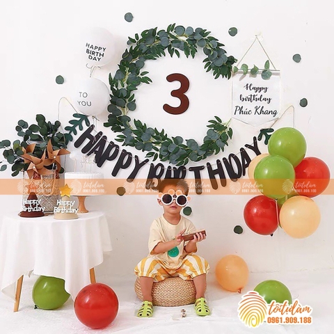 SET BÓNG TRANG TRÍ SINH NHẬT PHONG CÁCH HÀN QUỐC SD-D032
