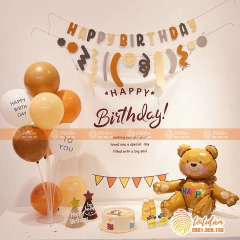 SET BÓNG TRANG TRÍ SINH NHẬT PHONG CÁCH HÀN QUỐC SD-D044