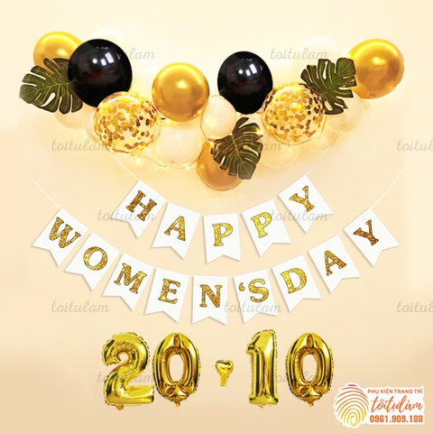 SET BÓNG TRANG TRÍ 20/10 NGÀY PHỤ NỮ VIỆT NAM SD-DL021