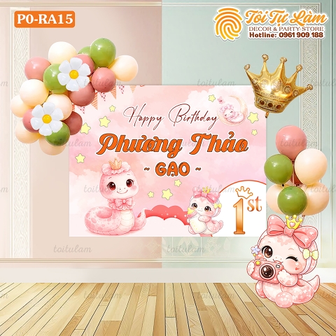 SET BÓNG SINH NHẬT CHO BÉ TUỔI RẮN PO-RA15