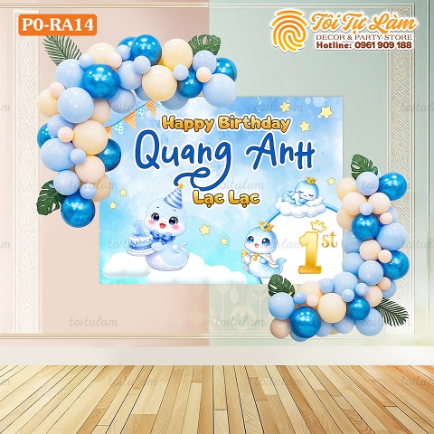 SET BÓNG SINH NHẬT CHO BÉ TUỔI RẮN PO-RA14