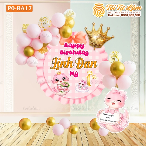 SET BÓNG SINH NHẬT CHO BÉ TUỔI RẮN PO-RA17