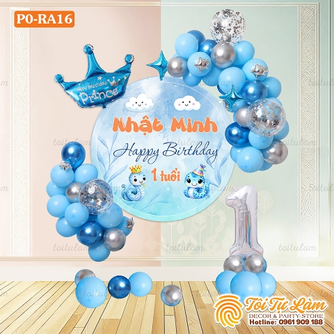 SET BÓNG SINH NHẬT CHO BÉ TUỔI RẮN PO-RA16