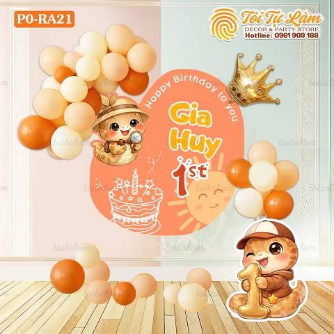 SET BÓNG SINH NHẬT CHO BÉ TUỔI RẮN PO-RA21