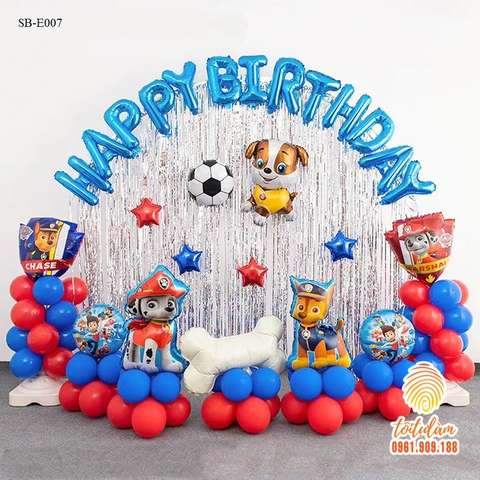 SET BÓNG SINH NHẬT CHÓ CỨU HỘ SB-E007
