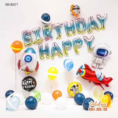 SET BÓNG SINH NHẬT - CHỦ ĐỀ PHI HÀNH GIA SB-R027