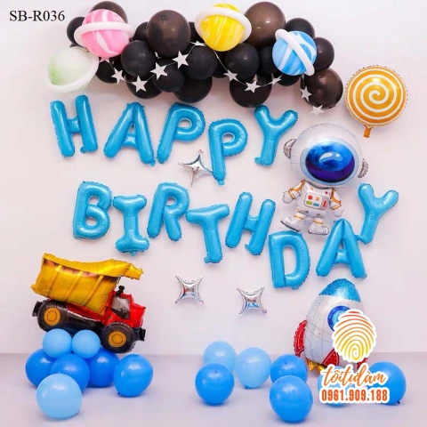 SET BÓNG SINH NHẬT - CHỦ ĐỀ PHI HÀNH GIA SB-R036