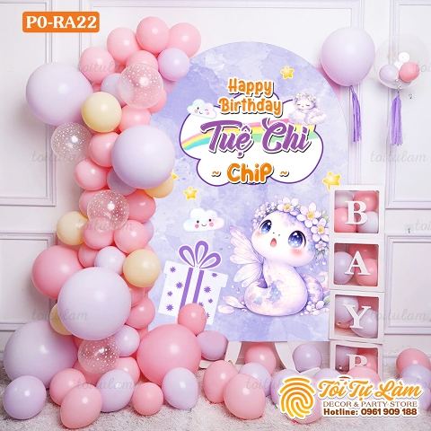 SET BÓNG SINH NHẬT CHO BÉ TUỔI RẮN PO-RA03