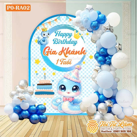 SET BÓNG SINH NHẬT CHO BÉ TUỔI RẮN PO-RA02