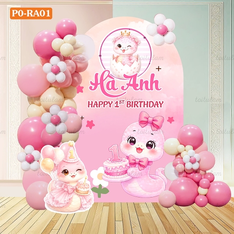 SET BÓNG SINH NHẬT CHO BÉ TUỔI RẮN PO-RA01