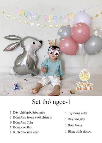 Set thỏ ngọc
