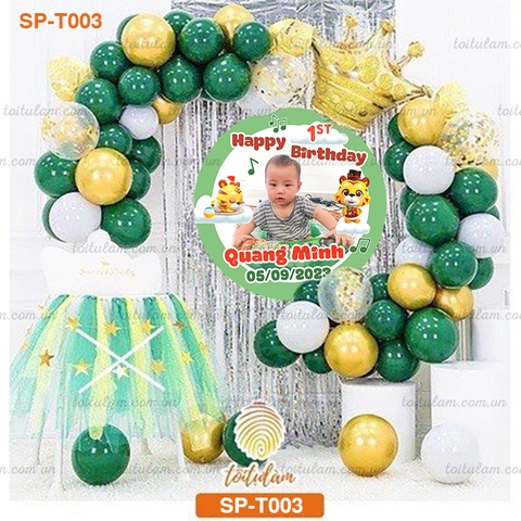 PHÔNG SINH NHẬT 1 TUỔI CHO BÉ TUỔI HỔ PO - T003