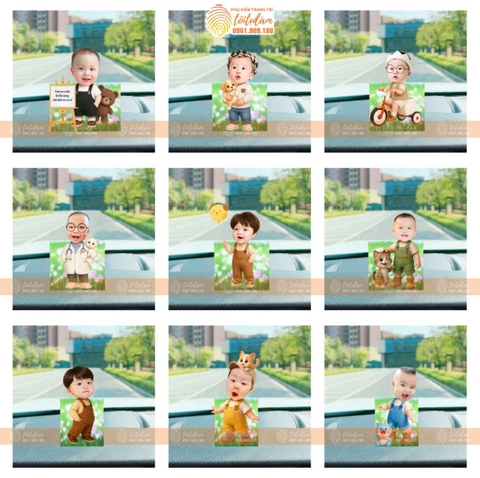 MẪU BÉ TRAI ĐÁNG YÊU - STANDEE LẮC ĐẦU