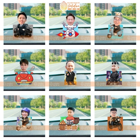 MẪU NAM HÀI HƯỚC - STANDEE LẮC ĐẦU