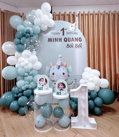 TRANG TRÍ SINH NHẬT TRỌN GÓI CHO BÉ 1 TUỔI - TUỔI RỒNG  TG-L25