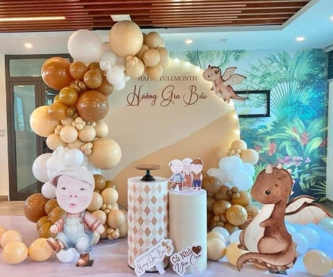 TRANG TRÍ SINH NHẬT TRỌN GÓI CHO BÉ 1 TUỔI - TUỔI RỒNG  TG-L34