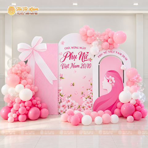 TRANG TRÍ TRỌN GÓI NGÀY QUỐC TẾ PHỤ NỮ 8/3 VÀ 20/10 - QTPN - 129