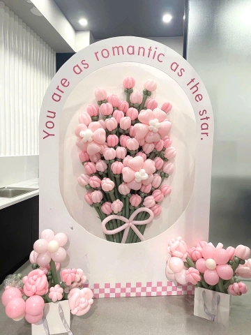 TRANG TRÍ NGÀY 8/3  BACK HOA BÓNG HOT TRED