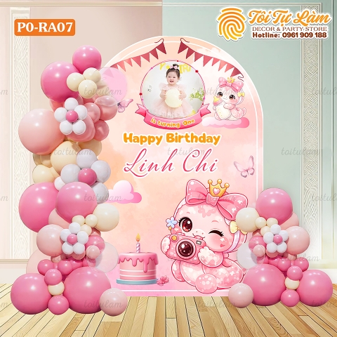 SET BÓNG SINH NHẬT CHO BÉ TUỔI RẮN PO-RA07