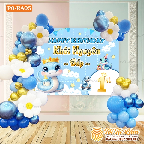 SET BÓNG SINH NHẬT CHO BÉ TUỔI RẮN PO-RA05