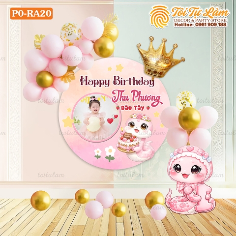 SET BÓNG SINH NHẬT CHO BÉ TUỔI RẮN PO-RA20