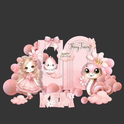 TRANG TRÍ SINH NHẬT CHỦ ĐỀ RẮN XANH RỪNG XANH - TT RA60